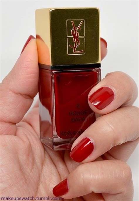 ysl rouge dada|YSL LA LAQUE COUTURE NAIL POLISH 06 Rouge Dada.